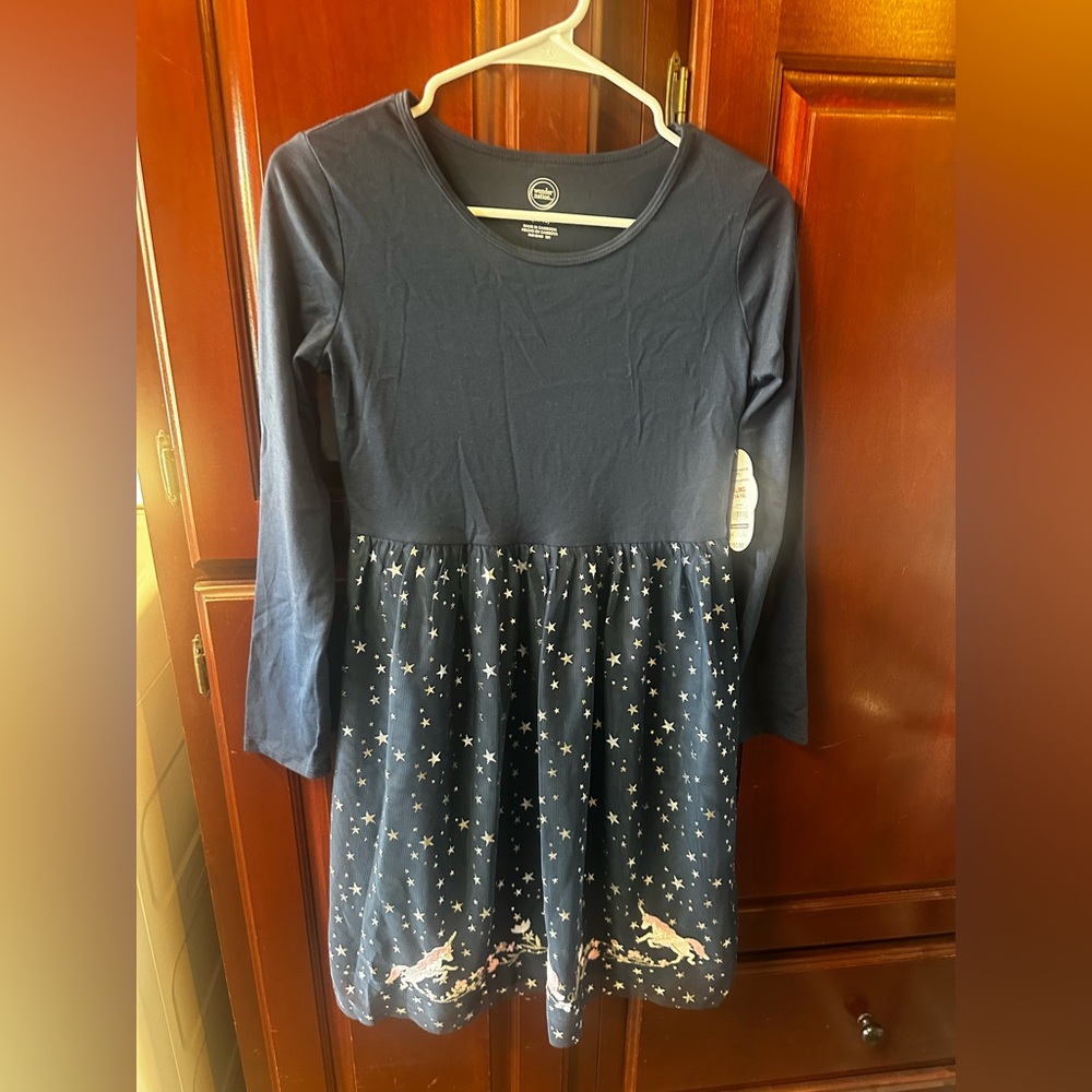 Wonder Nation Midnight Blue Starry Dress